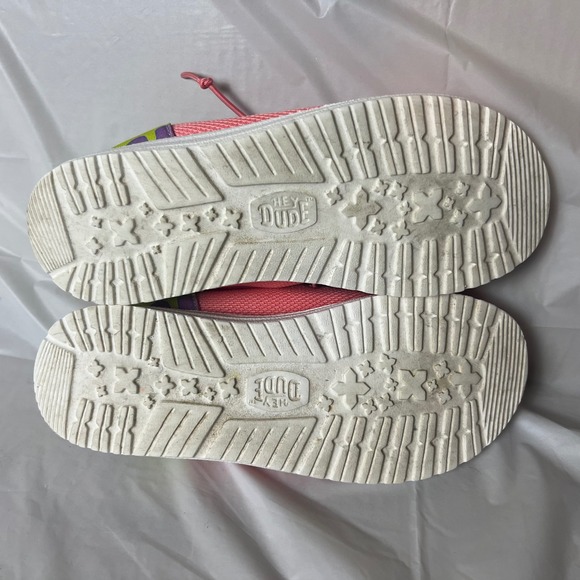 Hey Dude Wendy Funk Spongebob Patrick Pink Green Shoes Womens 8 - Picture 4 of 5